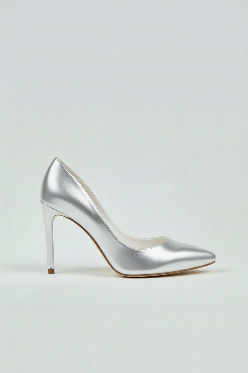 Stiletter Med Spids Snude - Sølv 1.1