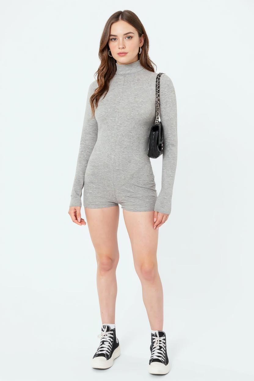 Stramtsiddende Langærmet Jumpsuit