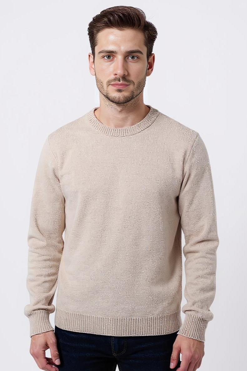 Striktrøje Med Strukturmønster