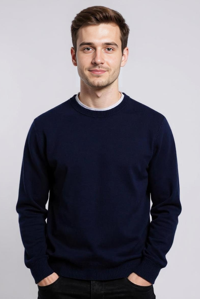 Striktrøje Med Strukturmønster