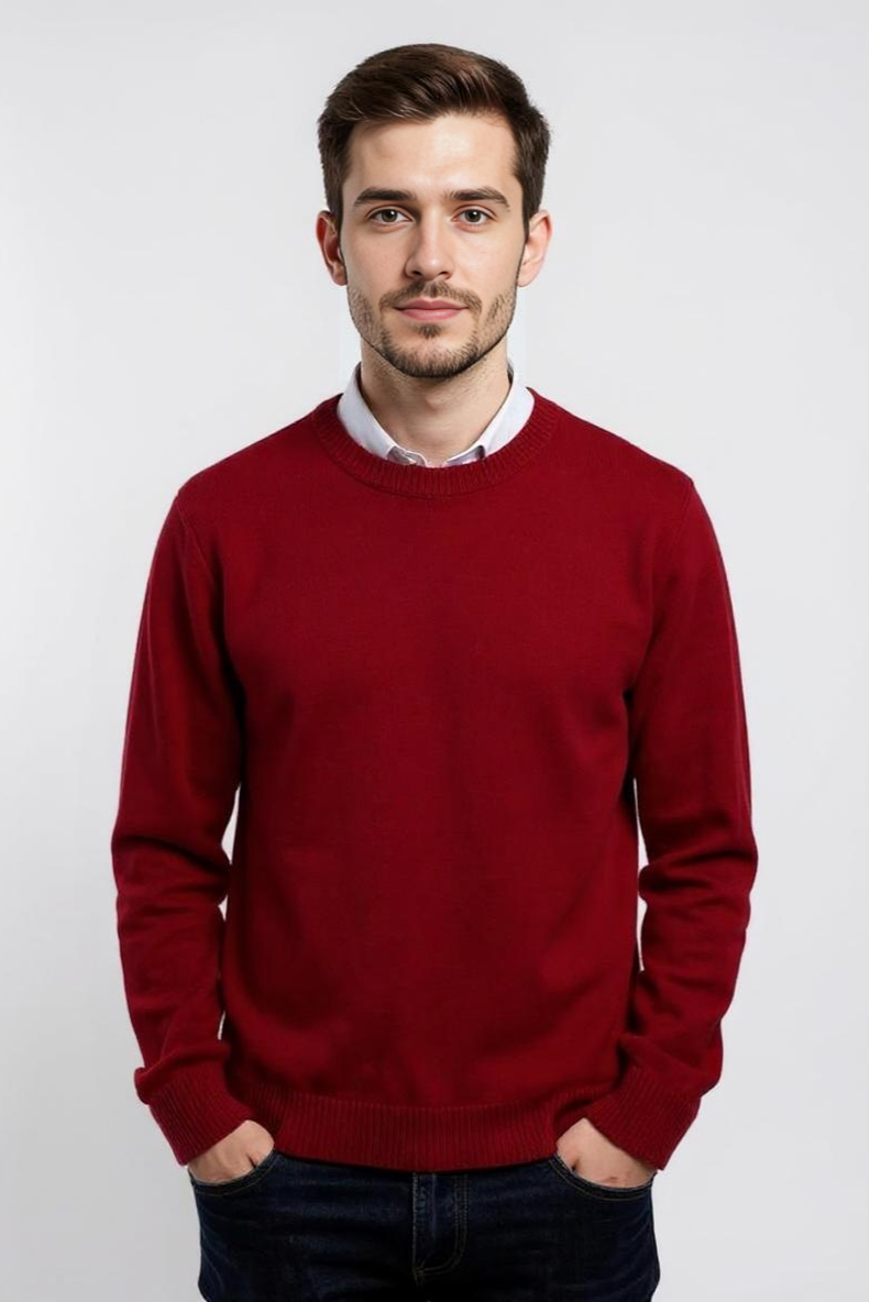 Striktrøje Med Strukturmønster