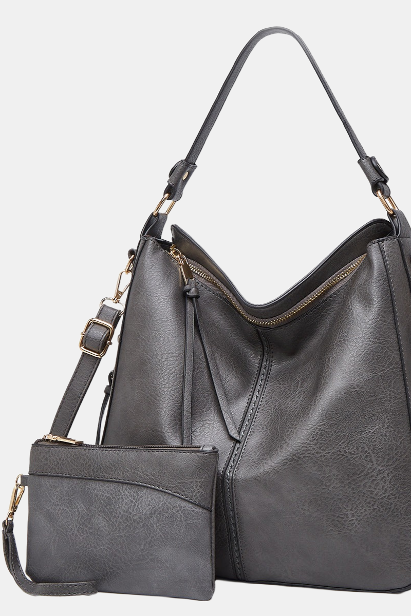 Taske Sæt Med Stor Shopper Og Clutch