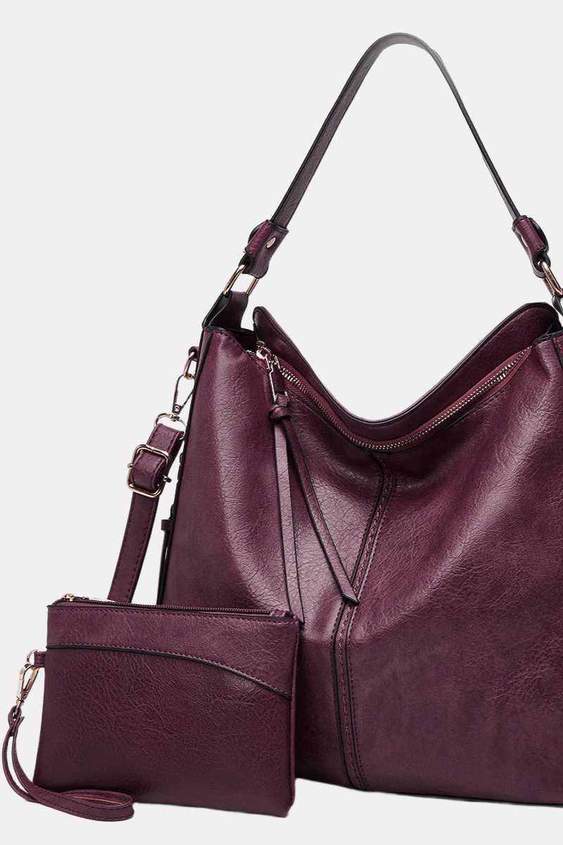 Taske Sæt Med Stor Shopper Og Clutch