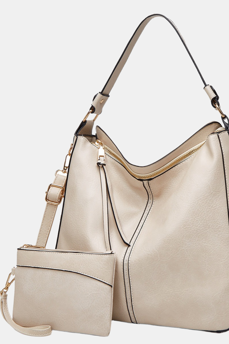 Taske Sæt Med Stor Shopper Og Clutch