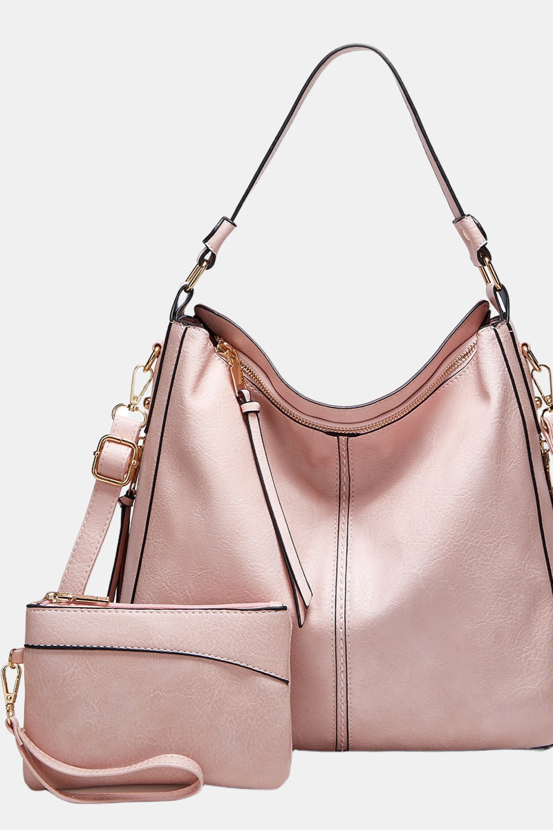 Taske Sæt Med Stor Shopper Og Clutch