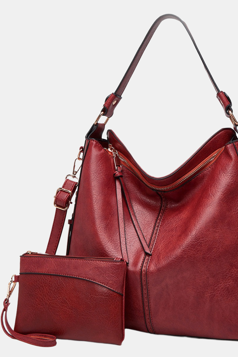 Taske Sæt Med Stor Shopper Og Clutch