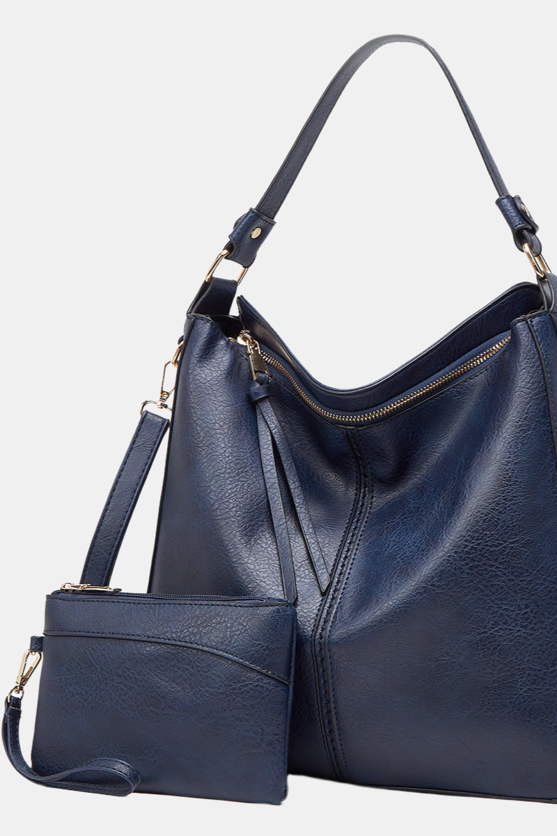 Taske Sæt Med Stor Shopper Og Clutch