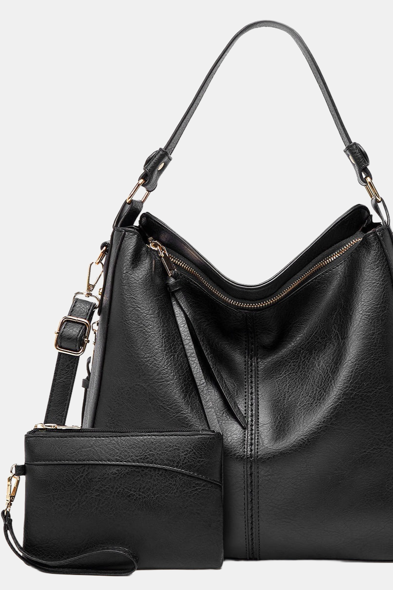 Taske Sæt Med Stor Shopper Og Clutch