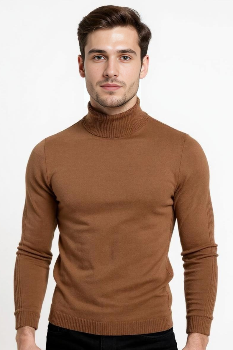 Turtleneck Striktrøje