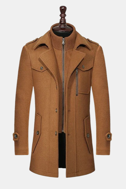 Uldfrakke Med Inderkrave