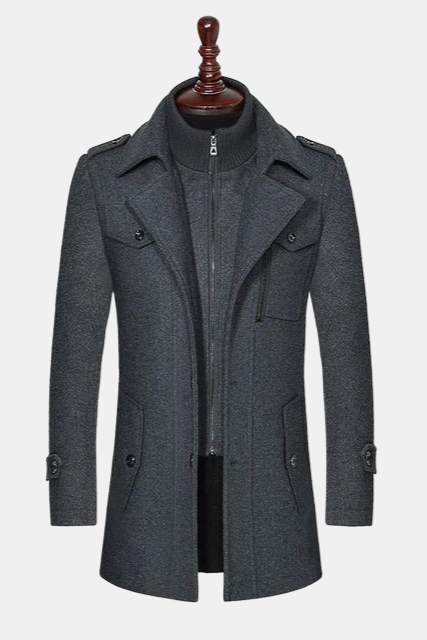 Uldfrakke Med Inderkrave