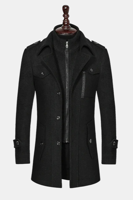 Uldfrakke Med Inderkrave