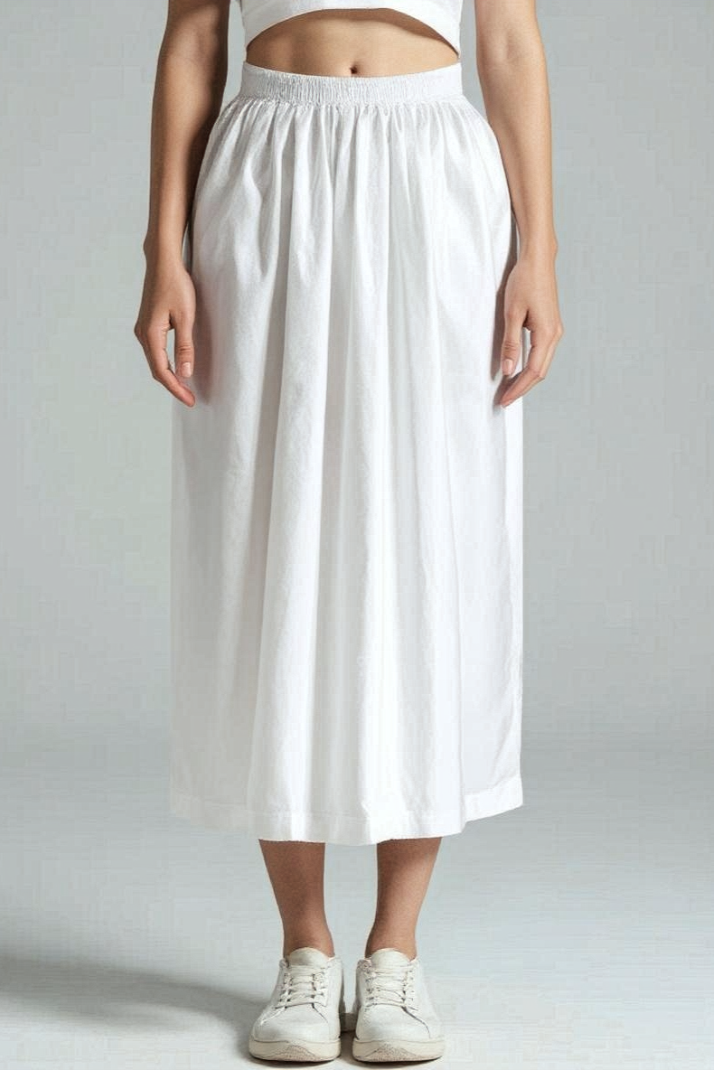 Vid Nederdel Med Høj Talje