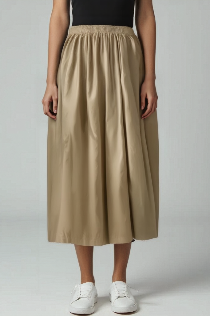 Vid Nederdel Med Høj Talje