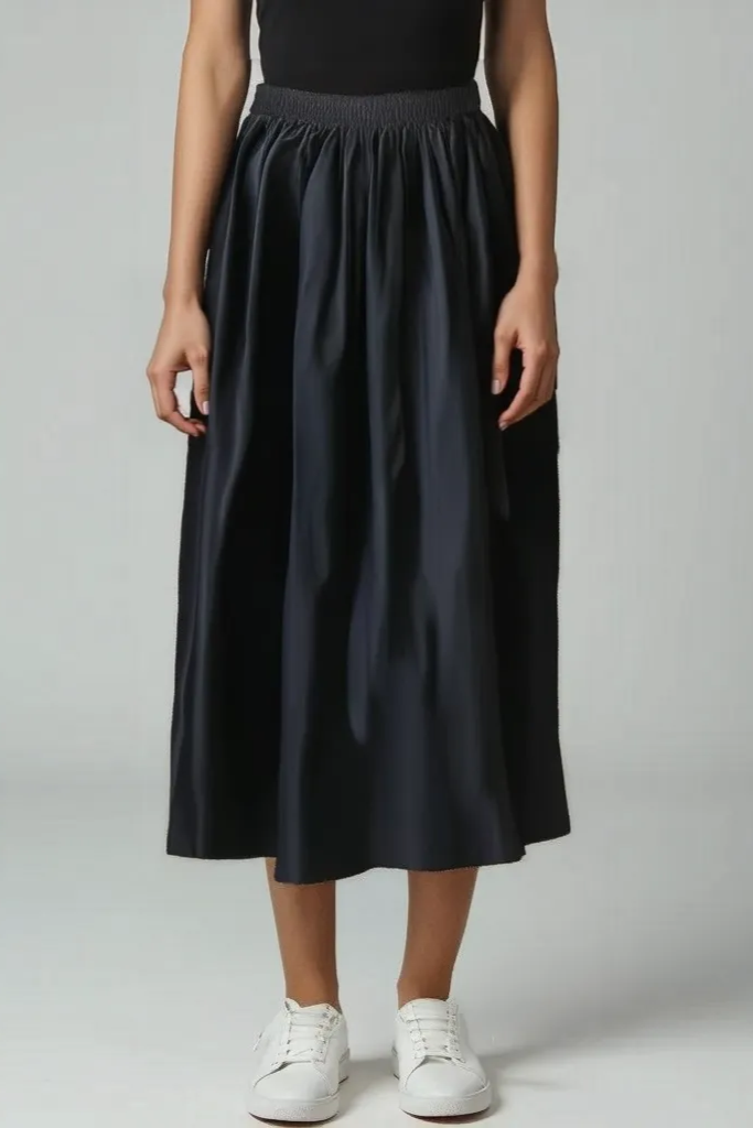 Vid Nederdel Med Høj Talje