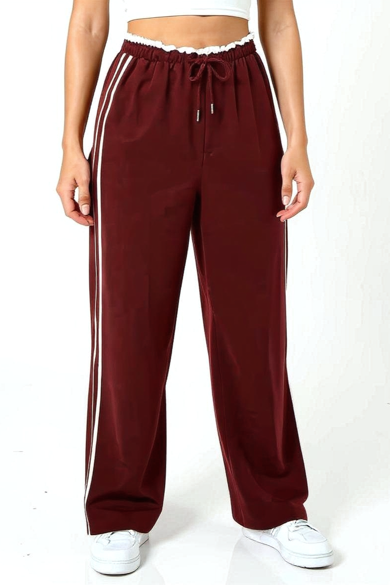 Vide Bukser Med Sporty Striber