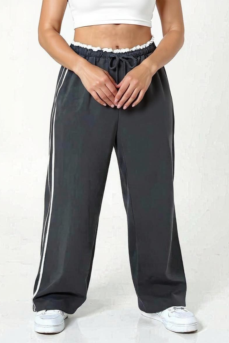 Vide Bukser Med Sporty Striber