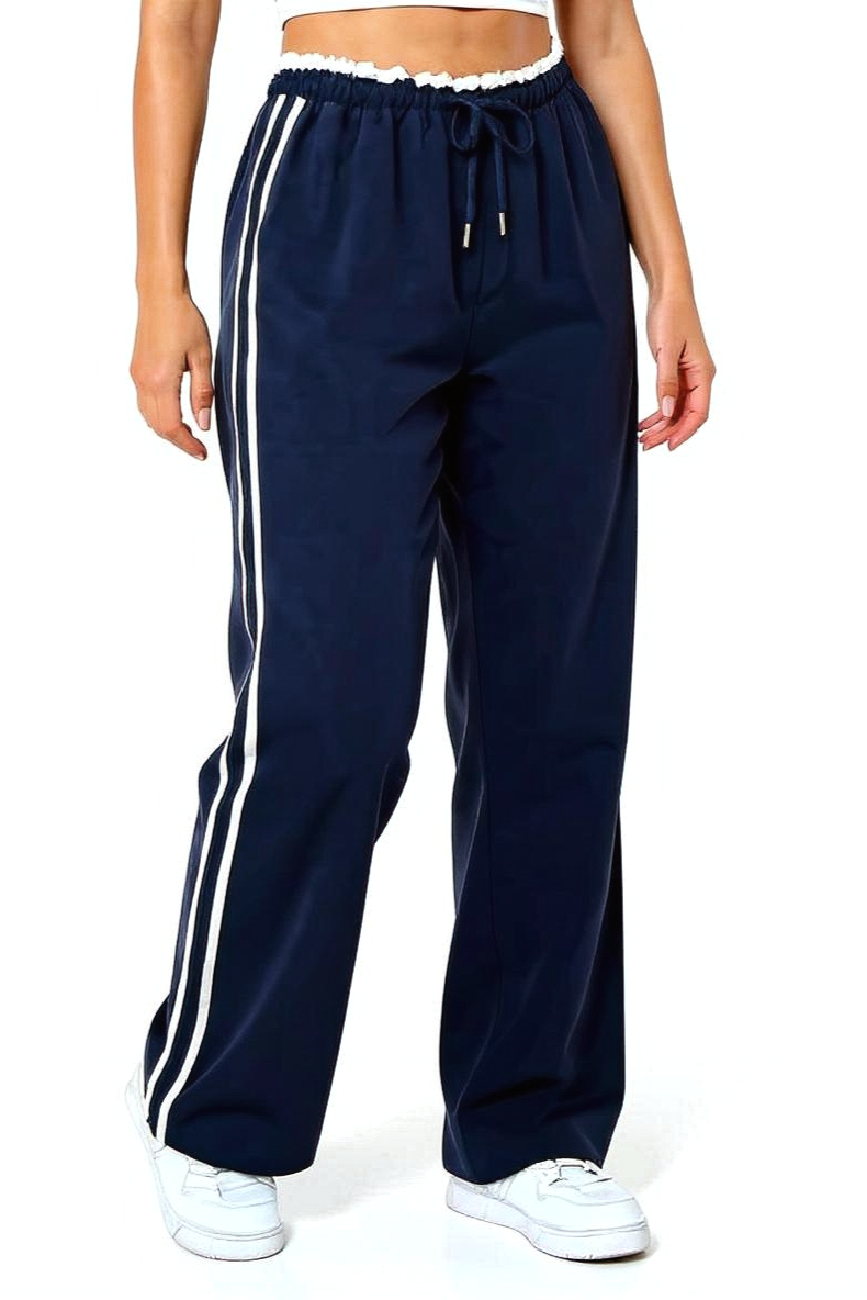 Vide Bukser Med Sporty Striber