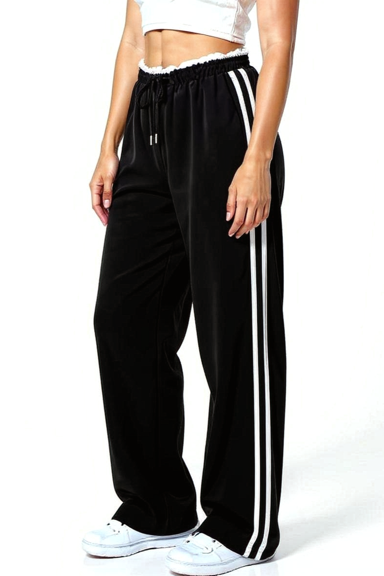 Vide Bukser Med Sporty Striber