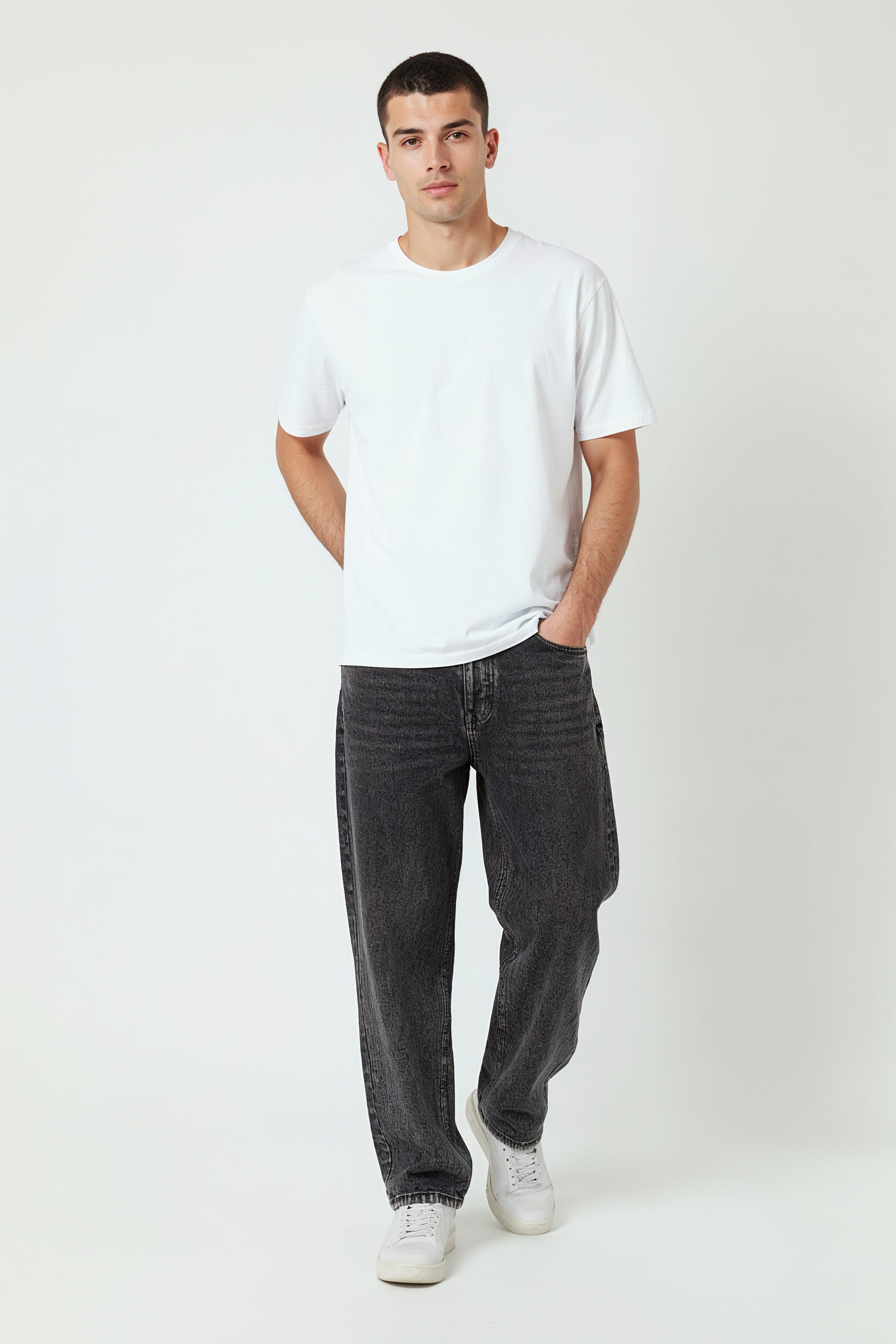 Baggy Jeans Med Lommer - Sort 1.1