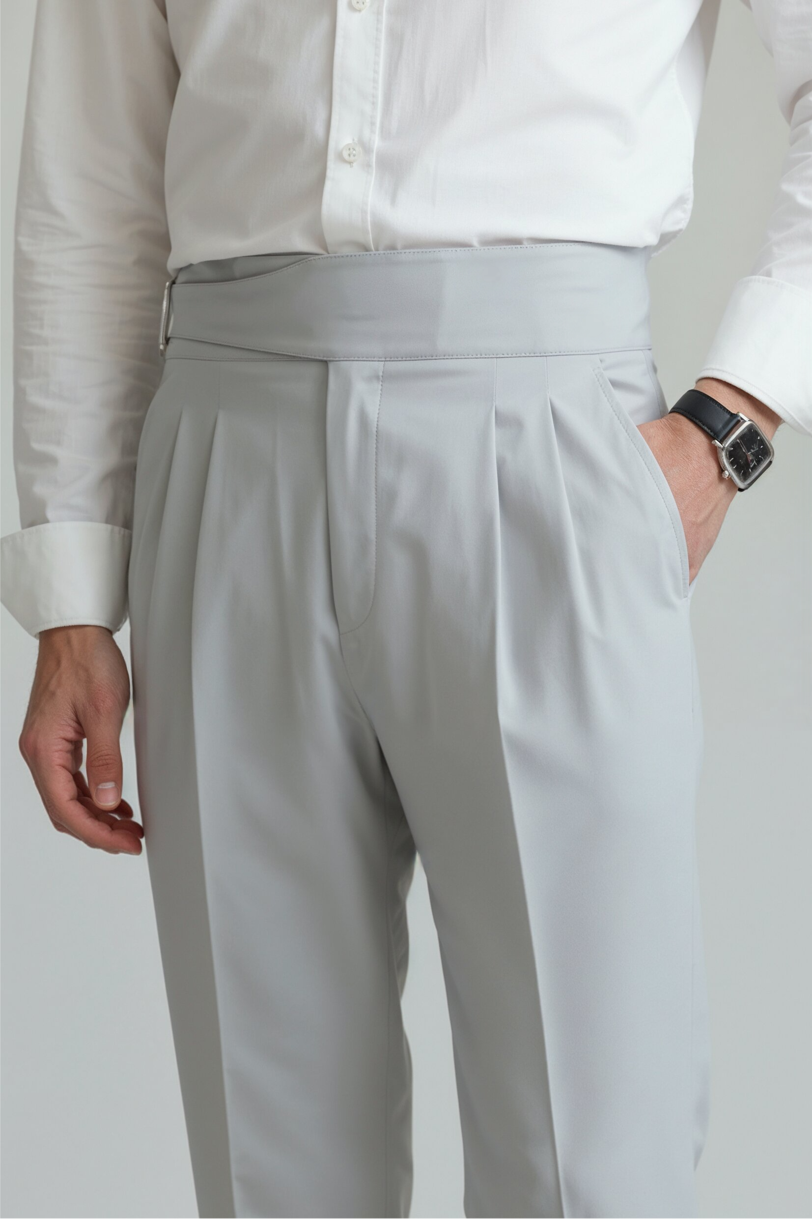 Bukser Med Justerbare Spænder - Lysegrå 1.2