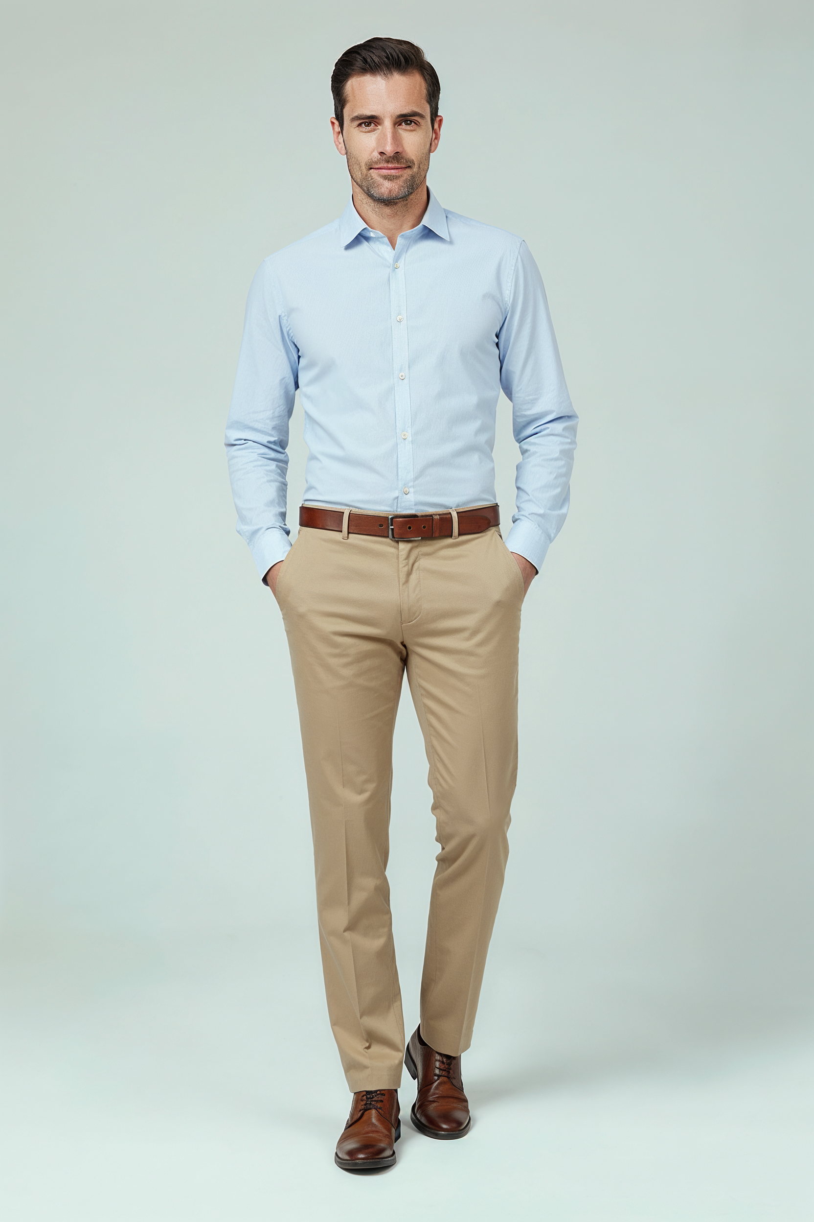 Bukser Med Lige Pasform - Lysesand 1.1