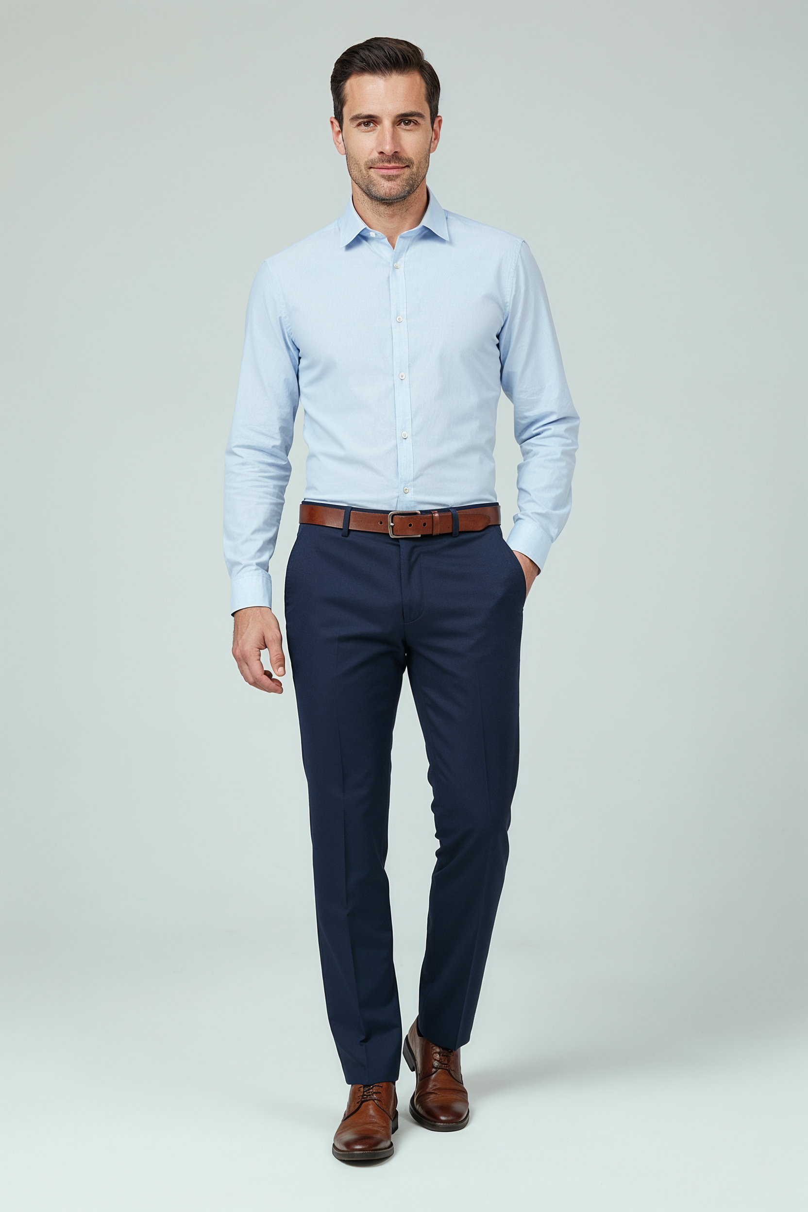 Bukser Med Lige Pasform - Mørkeblå 1.2