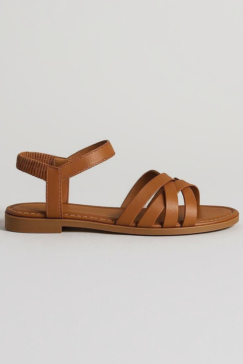 Flettede Sandaler Med Støttefodseng