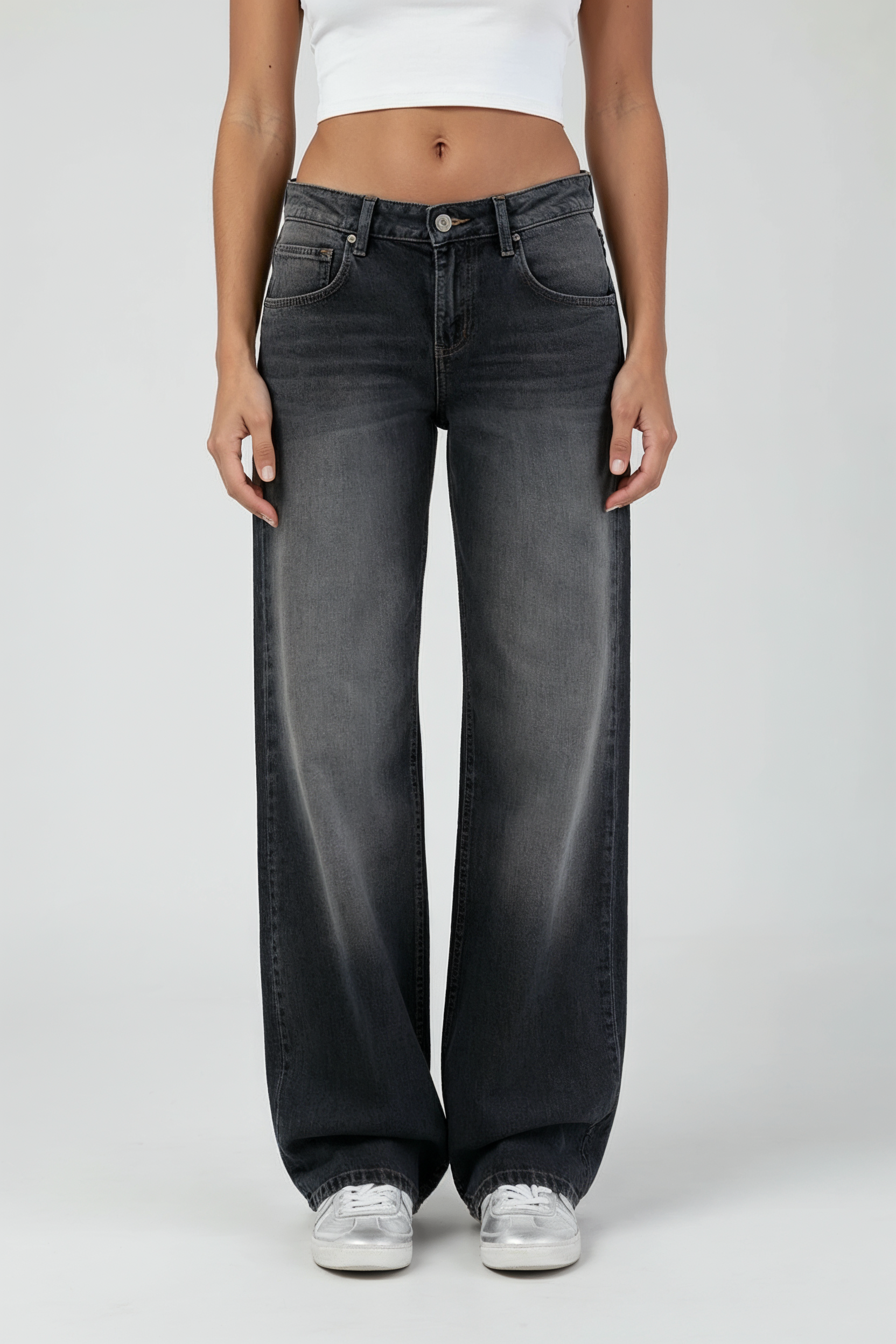 Jeans Med Lav Talje - Sort 1.1