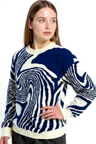 Oversized Sweater Med Bølgestruktur