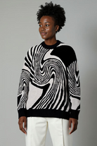 Oversized Sweater Med Bølgestruktur