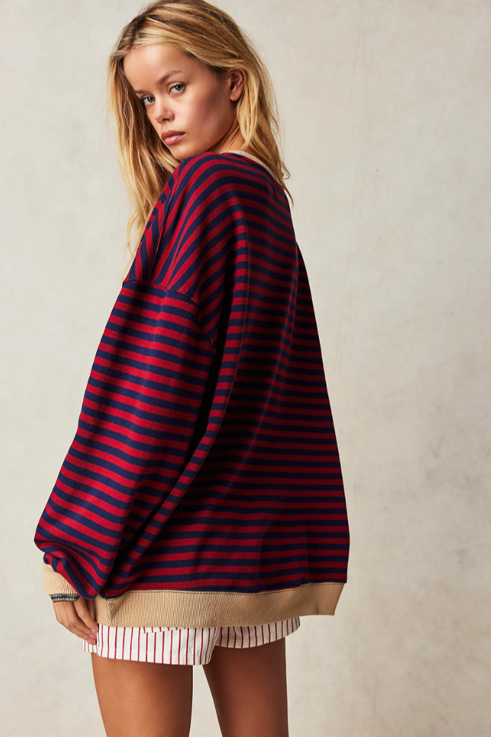 Oversized Sweatshirt Med Blød Struktur