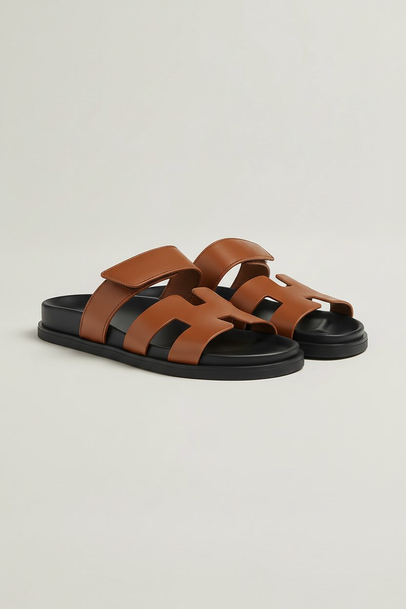 Sandaler Dame | Flad Sål med Remme - Brun 1.0