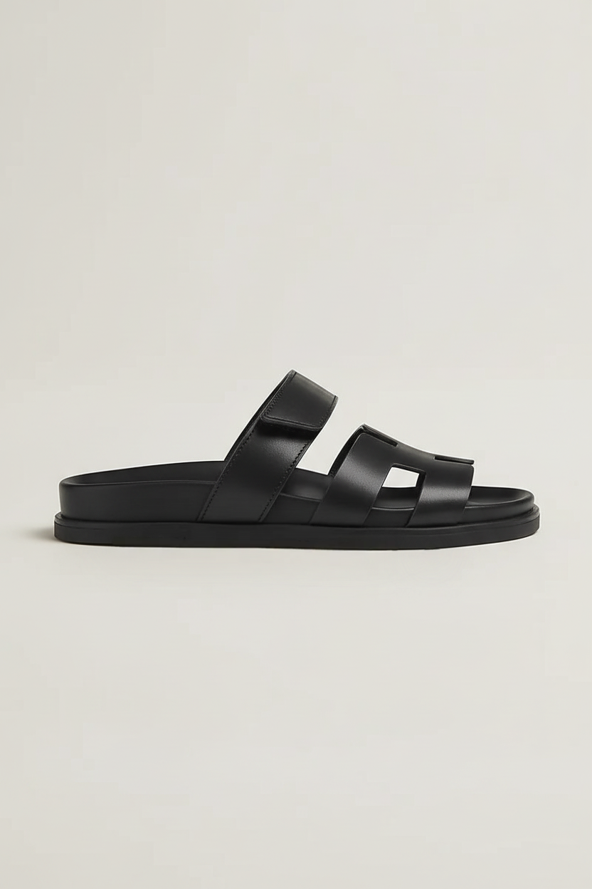 Sandaler Dame | Flad Sål med Remme - Sort 1.0