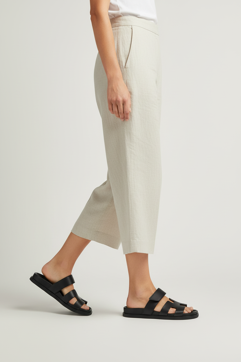 Sandaler Dame | Flad Sål med Remme - Sort 1.1