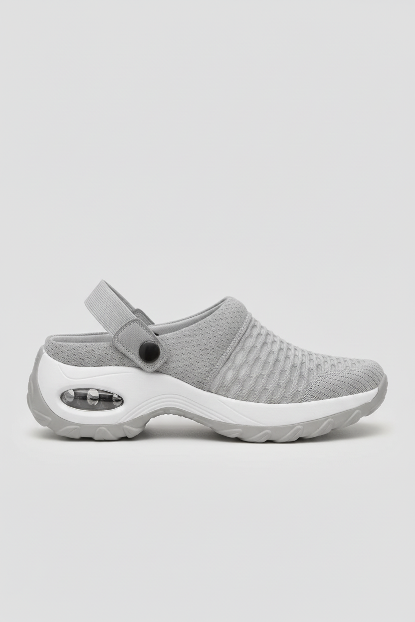Sko Dame | Ortopædisk Slip-on med Støddæmpning - Grå