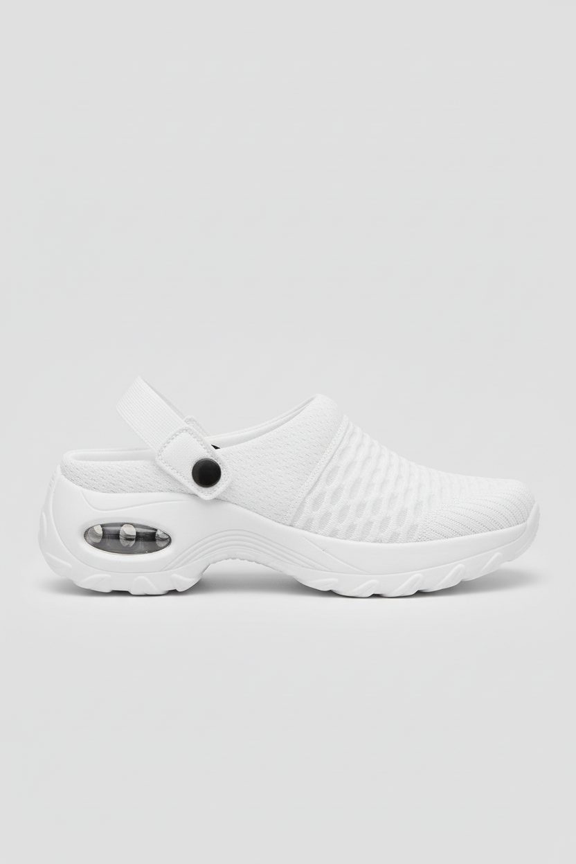 Sko Dame | Ortopædisk Slip-on med Støddæmpning - Hvid