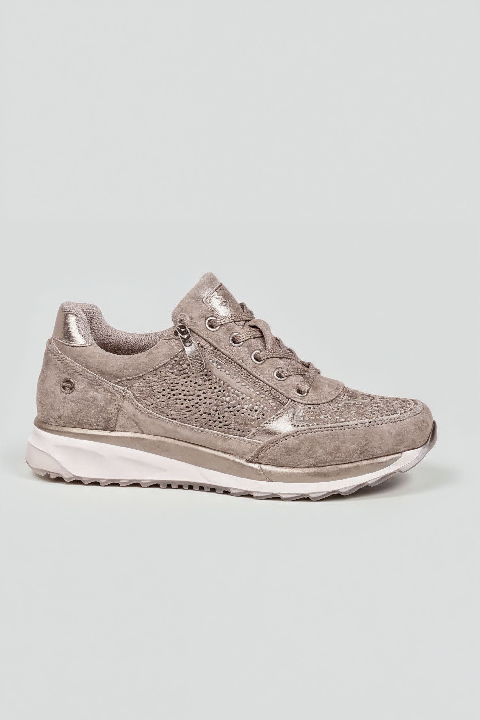 Stilrene Sneaker Med Let Løft - Støvet Beige 1.0