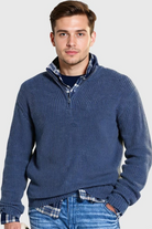 Striktrøje Med Half Zip
