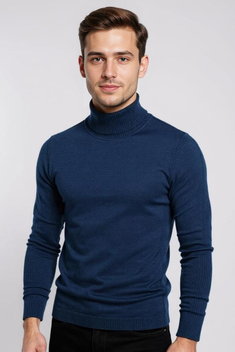 Turtleneck Striktrøje