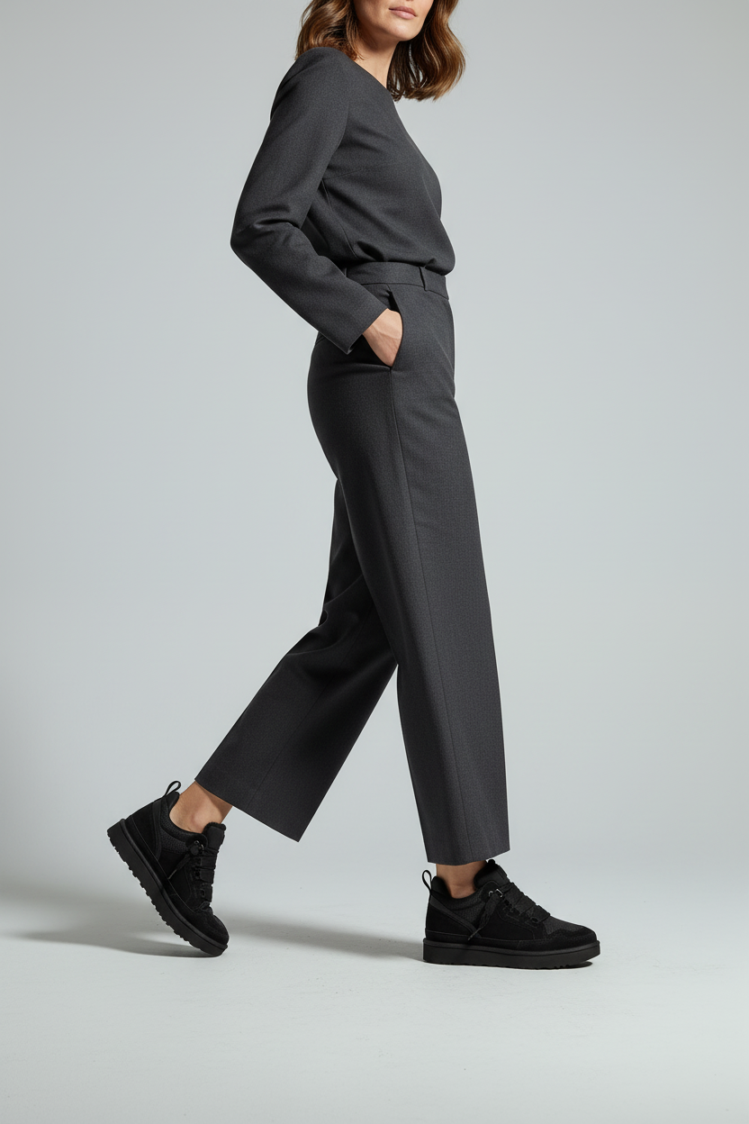 Vinterstøvler Dame | Foret med Bred Pasform og Profilsål - Sort 2/0